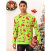 TATT 21 Men's Halloween Long Sleeves Pumpkin Printed Christmas Halloween Pullover Sweatshirt - 2 of 4