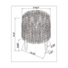 Radovre Hairpin Ottoman Faux Fur White - Threshold™ - image 3 of 3