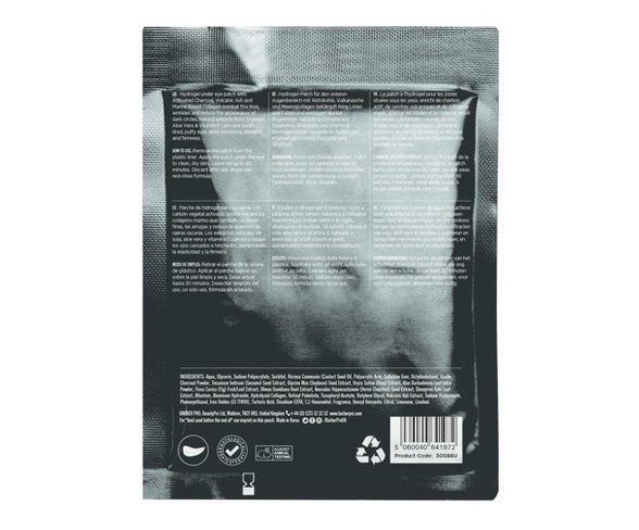 BARBER PRO Under Eye Mask with Activated Charcoal & Volcanic Ash - 3ct