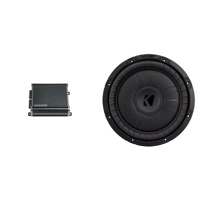 Kicker 12 Inch CVT Thin Woofer Includes 52CVT122 Package with 46CXA4001 Amplifier
