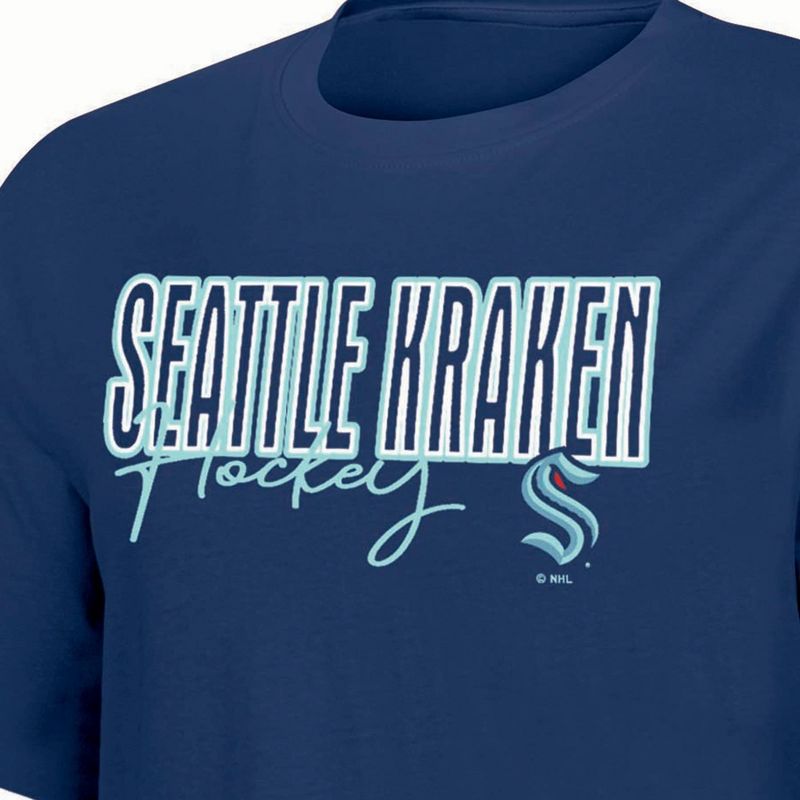 NHL Seattle Kraken Women&#39;s Relaxed Fit Fashion T-Shirt, 3 of 4