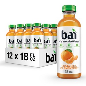 Bai Antioxidant Infused Water, Costa Rica Clementine - 18 Fl Oz Bottle (Pack of 12) - 1 of 4