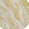 Gold Beige And Ivory Abstract Washable Indoor Outdoor Area Rug - 4 of 4