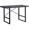 HomeRoots 24" Gray and Black Computer Desk - 4 of 4