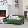 VisioGear Elevated Dog Sofa Bed, Pet Sofa with Irregular Armrest Design, Comfortable Soft Sofa for Dog, Green, 38"*22"*16" - 2 of 4