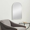 Whisen 30x40 Inch Arched Bathrrom Wall Mirror, Premium HD Glass, Brushed Aluminum Frame - 3 of 4