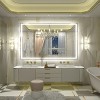 Apmir Super Bright Front & Back LED Lighted Anti-Fog Tempered Glass Bathroom/Vanity Mirror with ETL & 3-Year Warranty - 2 of 4