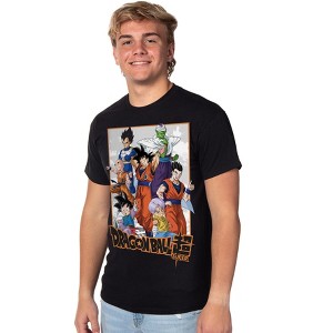 Seven Times Six Dragon Ball Z Super T-Shirt Men's Goku Gohan Piccolo Vageta Graphic Tee Black - 1 of 4