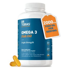 Dr. Tobias Omega 3 Fish Oil – Triple Strength Dietary Nutritional Supplement - 1 of 4