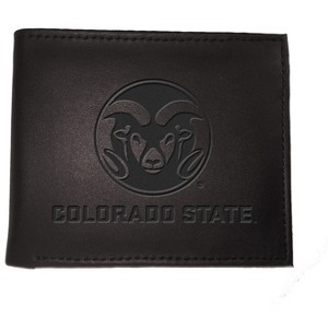 Evergreen NCAA Colorado State Rams Black Leather Bifold Wallet Officially Licensed with Gift Box - 1 of 1