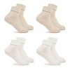 Women's Fruit of the Loom Cotton Comfort 4pk Turn Cuff Ankle Socks - 4-10 - 3 of 4