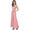 Women Strapless Maxi Boho Vintage Summer Beach Floral Print Hawaiian Party Long Dress - 2 of 4