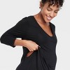 3/4 Sleeve Scoop Neck Nursing Maternity T-Shirt - Isabel Maternity by Ingrid & Isabel™ - image 4 of 4