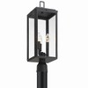 Crystorama Lighting Byron 3 - Light Post Light in  Matte Black - 2 of 4