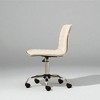 Mshliw Modern Faux Leather Mid-Back Adjustable Swivel Office Chair with Air Lift Height Control and Rolling Wheels, Chrome Base, Dining Chair - 4 of 4