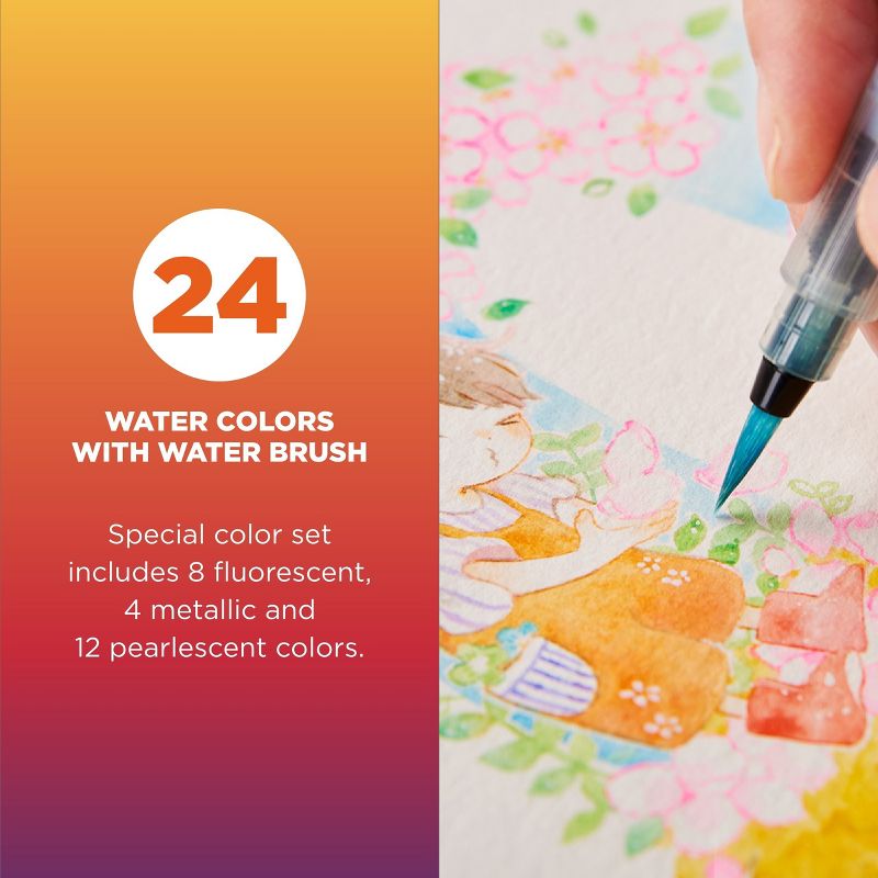 24-Colors Koi Creative Art Watercolor Set, 4 of 8