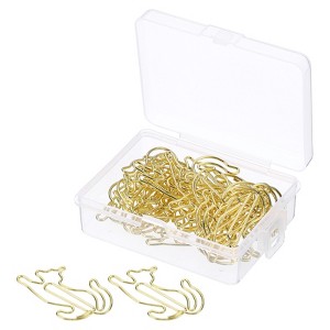 Unique Bargains Metal Prevent Tearing Pages Home Office Paper Clip 20 Pcs - 1 of 4