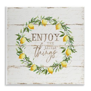 Stupell Industries Enjoy the Little Things Lemons Wall Plaque Art - 1 of 4