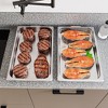 6 Pack Full Size Hotel Pan Steam Table Pan, [NSF Certified] Catering Food Pan Commercial Stainless Steel 2.5 Inch Deep Anti-Jamming - 4 of 4