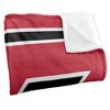 Miami University (Oh) Primary Logo Stripes Silky 50x60 Blanket, 1 Sided - 3 of 4
