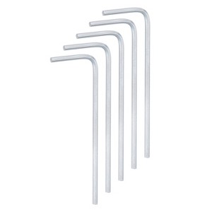 Unique Bargains Chrome Vanadium Steel L-Shape Metric Hex Key Wrenches Black 5 Pcs Black - 1 of 4