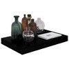 vidaXL Floating Wall Shelves 2 pcs High Gloss Black 15.7"x9.1"x1.5" MDF - 2 of 4