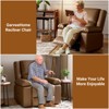 Electric Chair Recliner with Massage and Heat,Sofa with Remote Control and Side Pocket for Elderly and People Limited Mobility,Power Lift Recliner, - 4 of 4