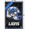 Trends International NFL Detroit Lions - Neon Helmet 23 Unframed Wall Poster Prints - 3 of 4