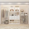 Aheaplus 20"-60" Closet System with Visualize Cabinet Door and Wooden Drawers - 2 of 4
