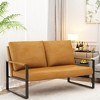 Hooseng 48.4" Loveseat Sofa, 2-Seater Living Room Couch with Premium Upholstery and Robust Metal Frame, Small Love Seat with Armrest for Home Office - 2 of 4