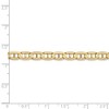 Black Bow Jewelry 5.25mm, 14k Yellow Gold, Concave Anchor Chain Anklet or Bracelet - 4 of 4