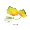 Unique Bargains Betta Fish Leaf Pad Hammock Plants for Fish Tank Yellow 2.56"x1.77" - 4 of 4