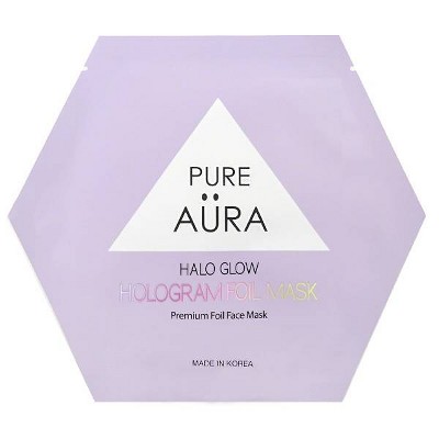 Pure Aura Halo Glow Hologram Foil Mask - 0.88 fl oz