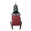 Transpac Metal 19 in. Multicolor Christmas Tractor with Tree Atop - 2 of 3