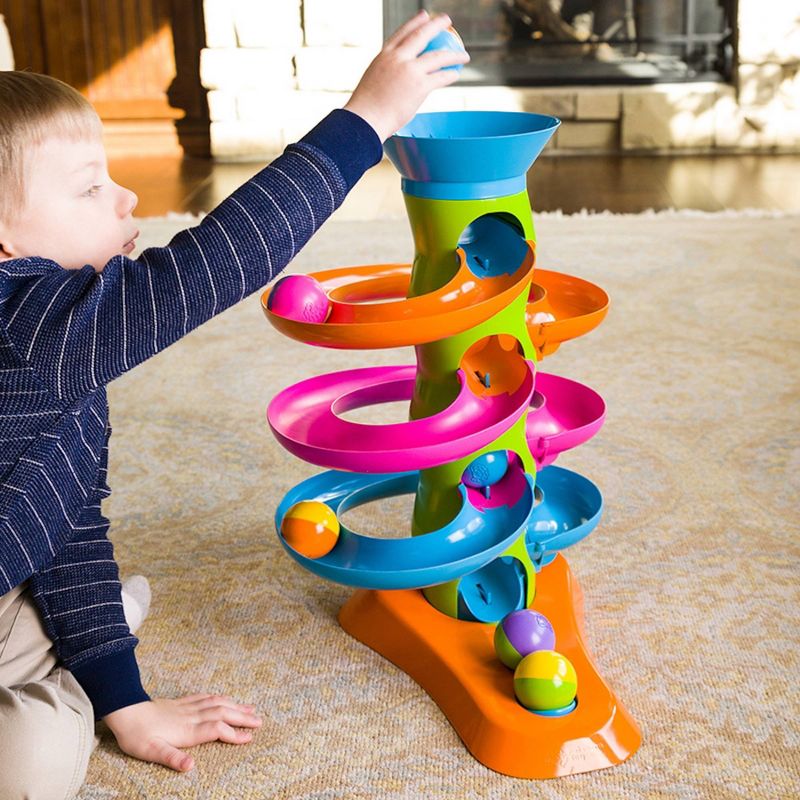 Fat Brain Toys RollAgain Tower Ball Toy, 4 of 8