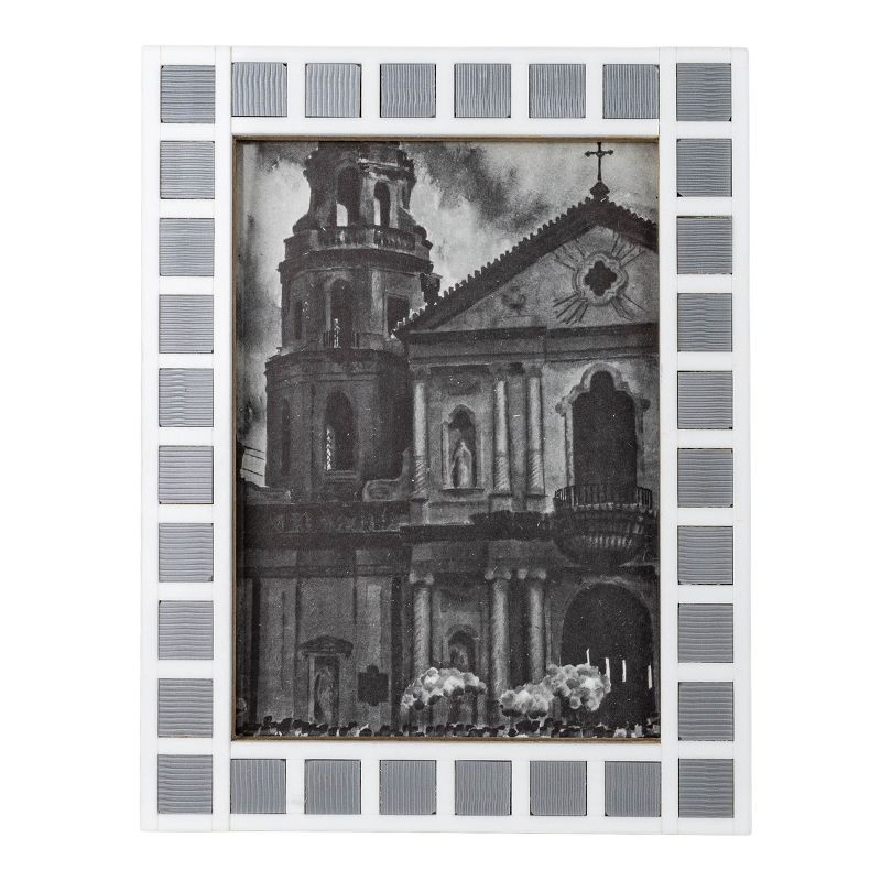 Tiled 5X7 Photo Frame Gray Acrylic, MDF & Glass - Foreside Home & Garden, 1 of 8