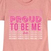 Girls' - Barbie - Proud To Be Me Fitted Short Sleeve Graphic T-Shirt - 2 of 4
