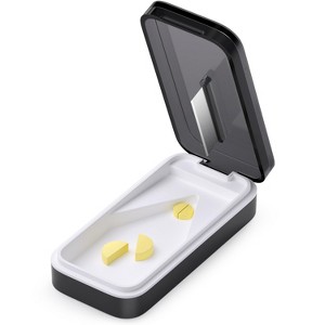 BUG HULL Pill Cutter with Removable Silicone Pad, Pill Splitter with Sharp Blade, Pills Cutters Splitter for Small/Tiny Pills, Black - 1 of 4