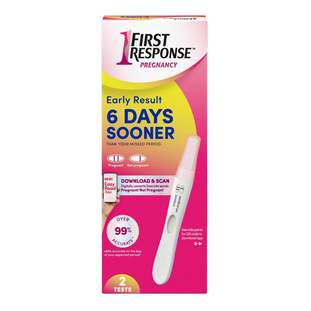 First Response™ Pregnancy Early Result Pregnancy Test 00022600901259 Total human chorionic gonadotropin (HCG) IVD, kit, immunochromatographic test (ICT), rapid