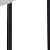 cream boucle fabric/matte black
