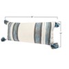 Storied Home Cotton Knit Throw Pillow with Ruffle Edge, Multicolor - 2 of 4