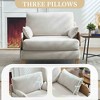 APRILSOUL Foldable sofa bed recliner,3-in-1 convertible, mid-century modern, for small spaces, three pillows,for bedroom study room guest - 4 of 4