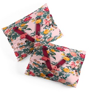 Deny Designs King Burcu Korkmazyurek Summer Botanical Monogram Pillow Shams - 1 of 3