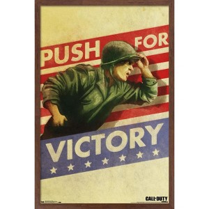 Trends International Call of Duty: WWII - Push Framed Wall Poster Prints - 1 of 4