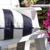 TopComfy Support Pillow Outdoor and Indoor Stripe Pillow with Weather Resistant Fabric for Patio, Blue, 17"*17"*10" - 2 of 4