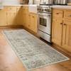 Vintage Washable Area Rug – Distressed Non-Slip Stain-Resistant Carpet for Living Room, Bedroom, Office - 3 of 4