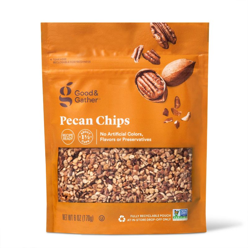 Pecan Chips - 6oz - Good &#38; Gather&#8482;, 1 of 5