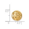 Black Bow Jewelry 14K Yellow Gold Diamond-Cut Filigree Ball Chain Slide, 10mm (3/8 inch) - 4 of 4