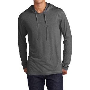 Mafoose Mens Soft and Color-Locking PosiCharge Tri-Blend Moisture-Wicking Long Sleeve Hoodie - 1 of 4