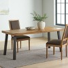 GDFStudio Chitwood Indoor 69" Modern Industrial Acacia Wood and Iron Dining Table - 2 of 4